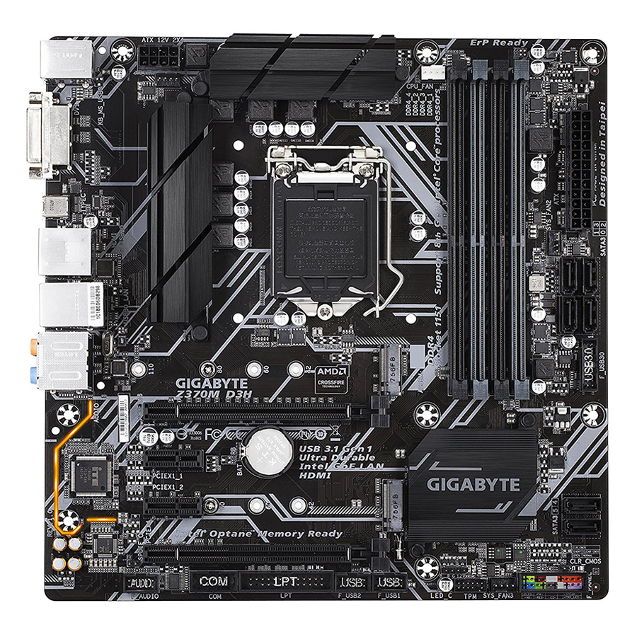 Bo Mạch Chủ Mainboard GIGABYTE Z370M D3H (SK1151) - Hàng Chính Hãng