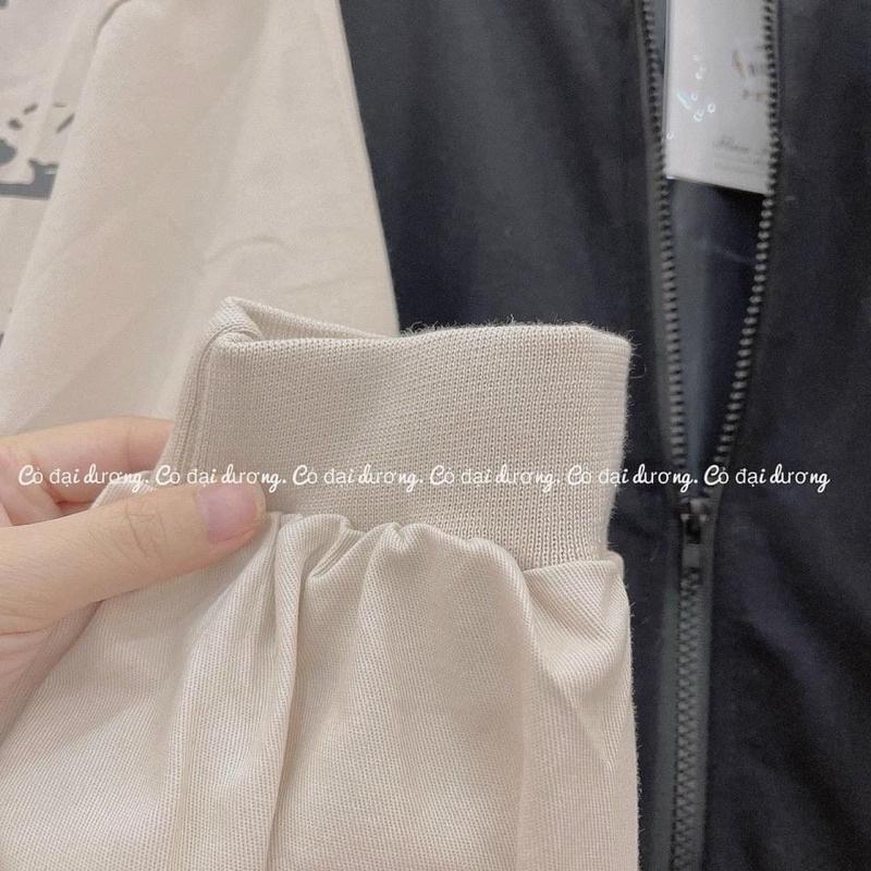 Áo khoác bomber da lộn hai lớp cao cấp, Áo khoác from rộng unisex FM