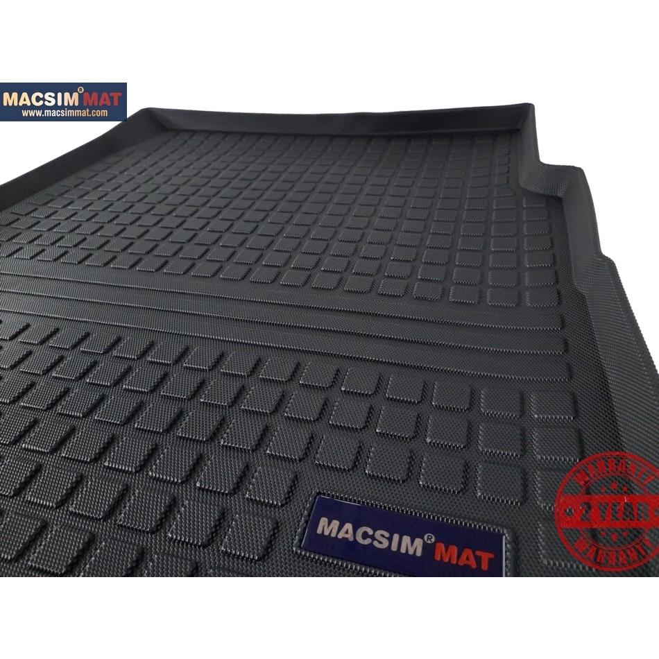 Thảm lót cốp xe ô tô Audi A7 2011-2018 nhãn hiệu Macsim chất liệu TPV cao cấp màu đen