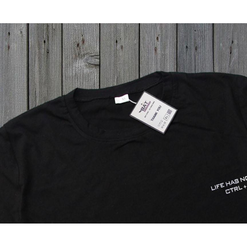 Áo thun cotton nam nữ Slogan 110b Hàng Cao Cấp siêu mát