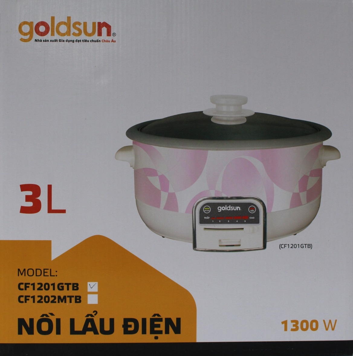 Nồi Lẩu Điện Goldsun CF1201GTB - Chính Hãng