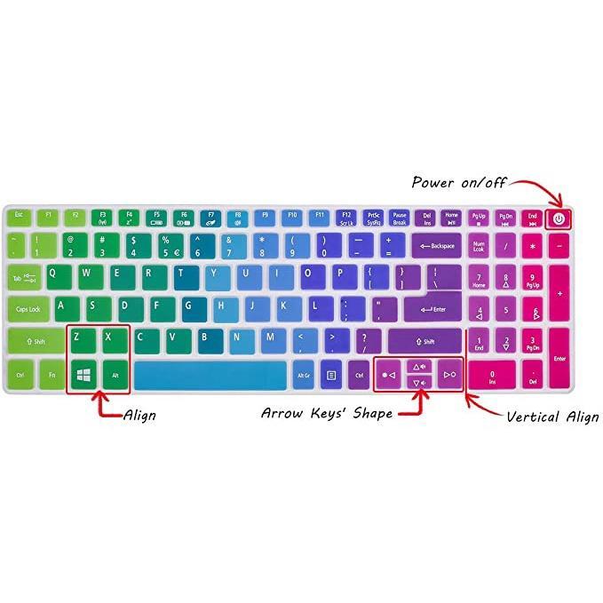 Miếng dán bàn phím bảo vệ cho 2019 2017 Acer Aspire E15 E5-575 E5-576G E5-573G ES15 ES1-573G |Aspire E 17 E5-772G |Aspire V15