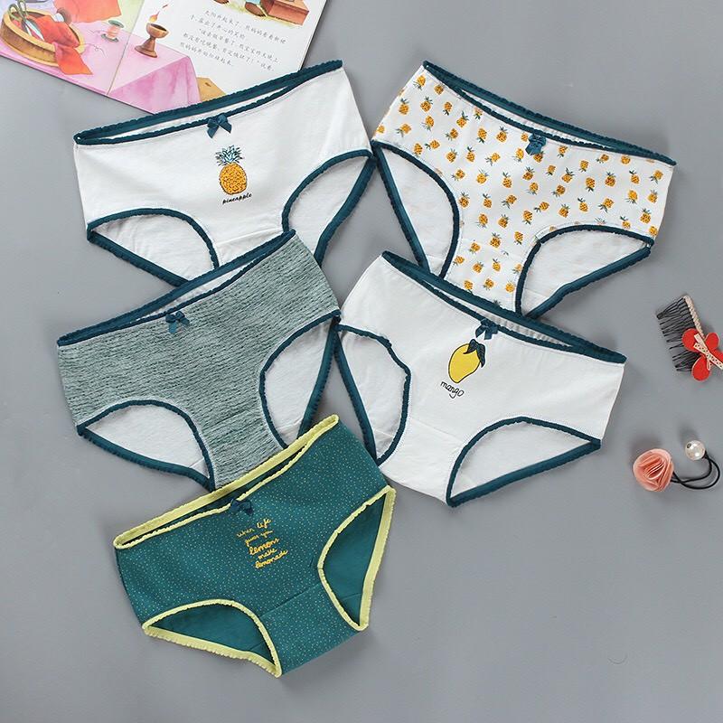 Quần Lót Cotton Kháng khuẩn Bé Gái Hình Trái Cây Thời Trang . Hàng Loại Đẹp.