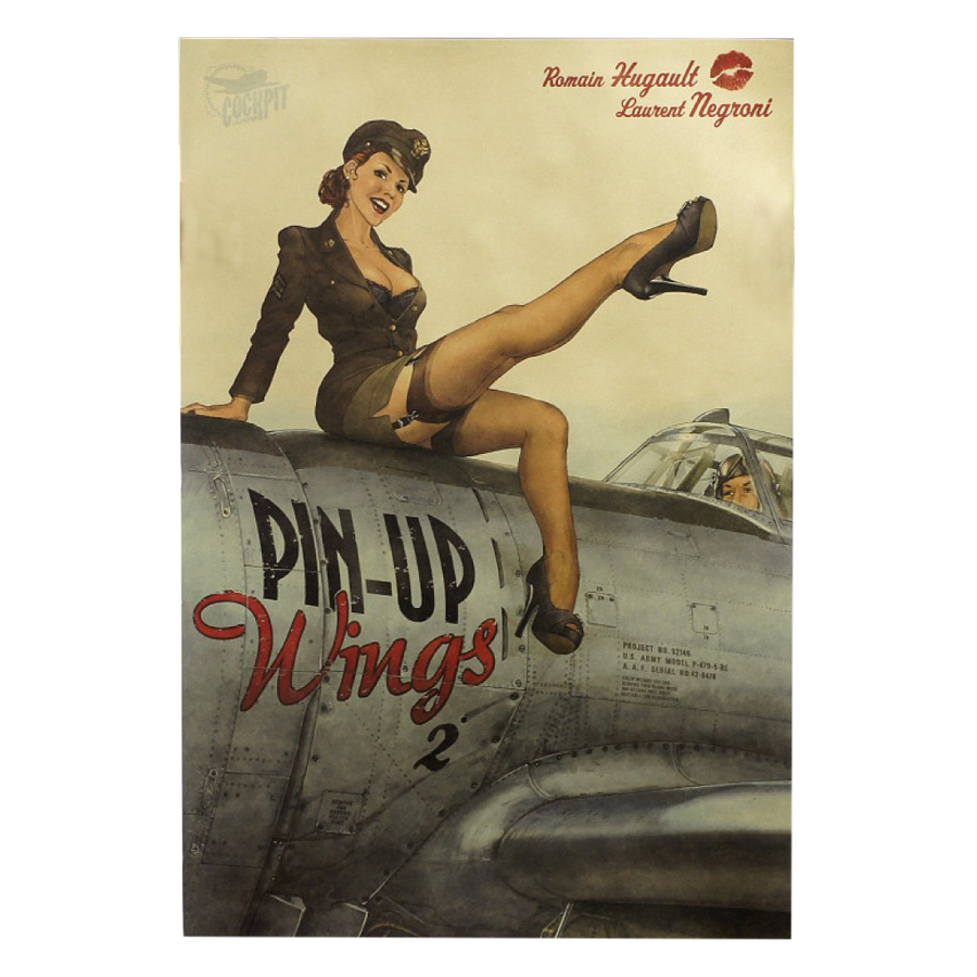 Tranh Pin Up Wings (51.5 x 36cm)