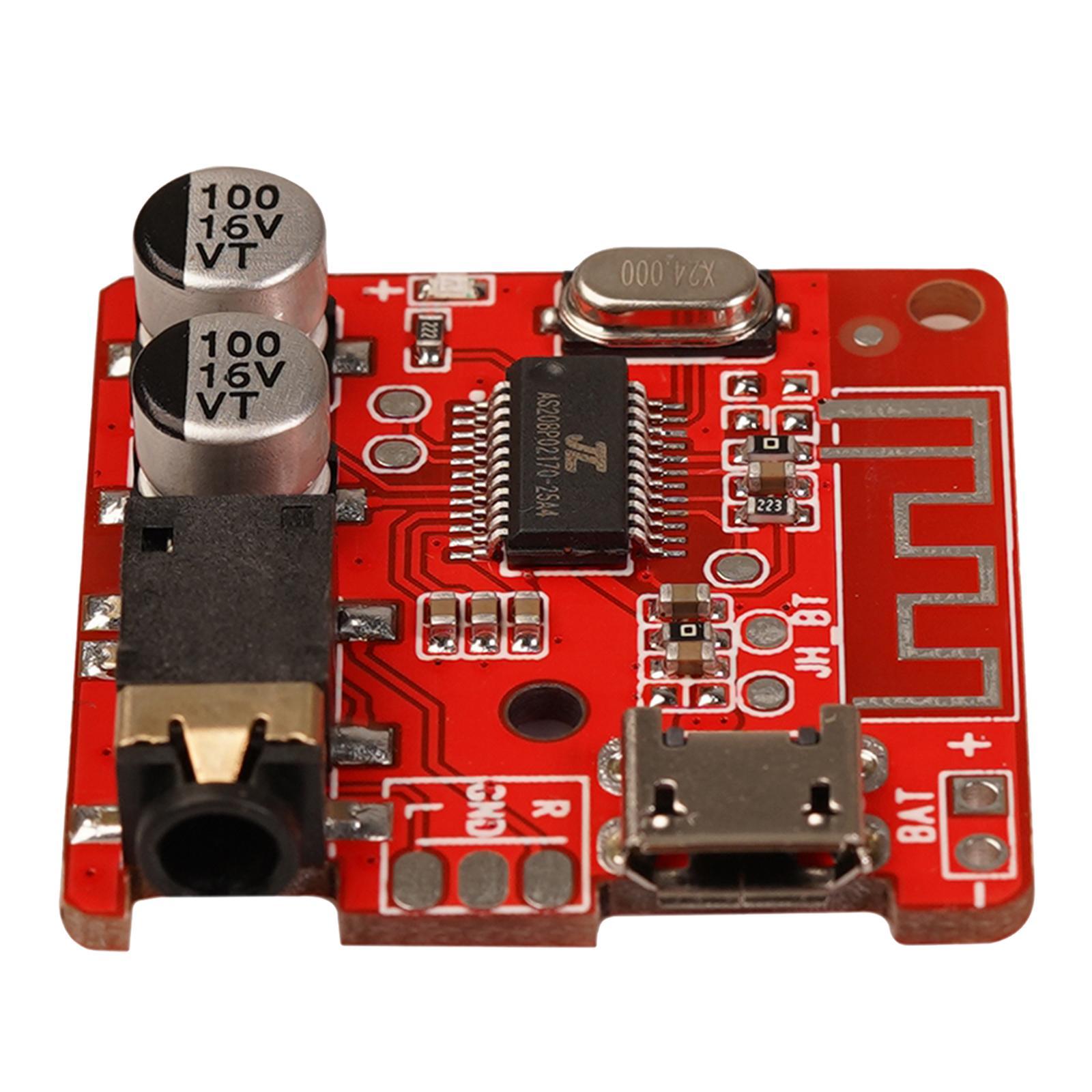 Bluetooth Receiver Board Board Music Module SNR 90dB THD+N -70dB red