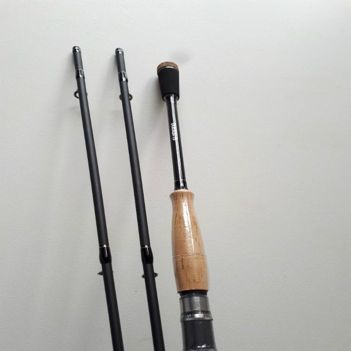 Cần câu lure máy ngang cần câu lure máy đứng Super eagle 2 khúc 2 đọt 1m8 2m1 2m4