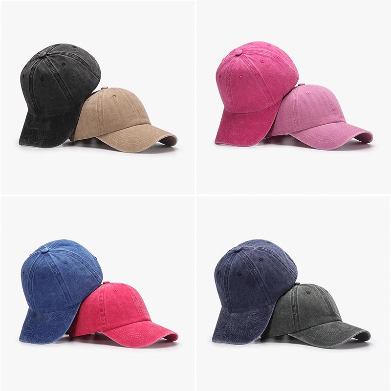 SLECKTON Retro Mũ Bóng Chày Cho Nam Và Nữ Thời Trang Đã Rửa Sạch Cotton Nón Snapback Ngoài Trời Thường Ngày Nón Chống Nắng Mềm Mại Trên Mũ Unisex Color: rose red Size: Adjustable