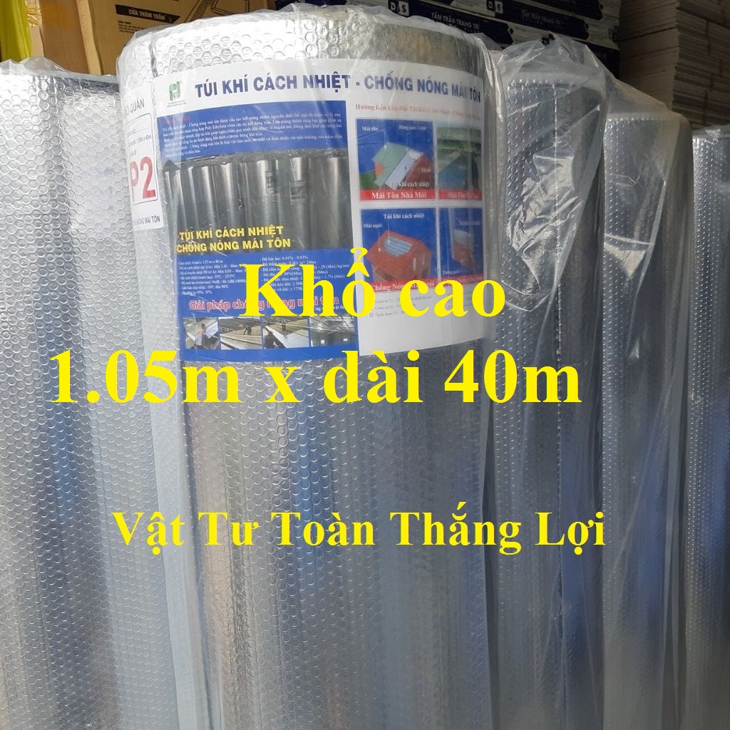 Cuộn cách nhiệt chống nóng nhà mái tôn 2 mặt bạc