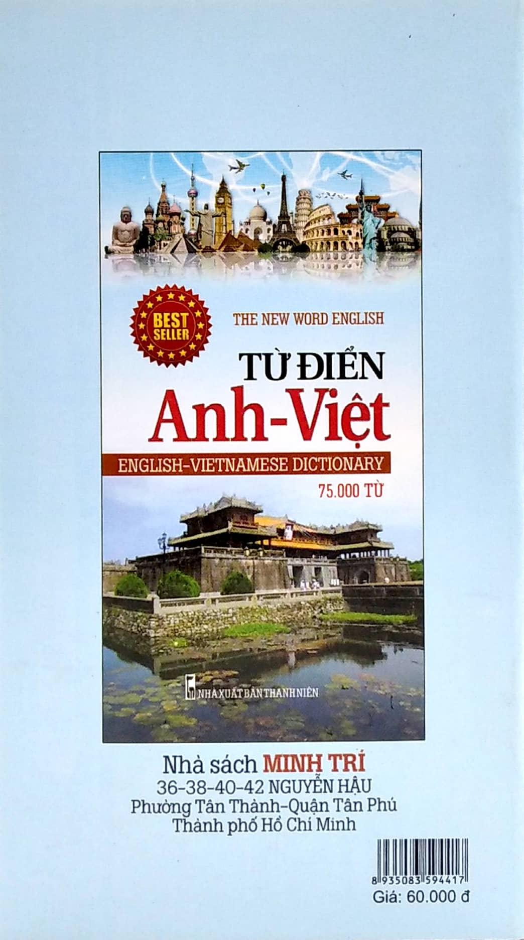 Từ Điển Anh - Việt 75.000 Từ