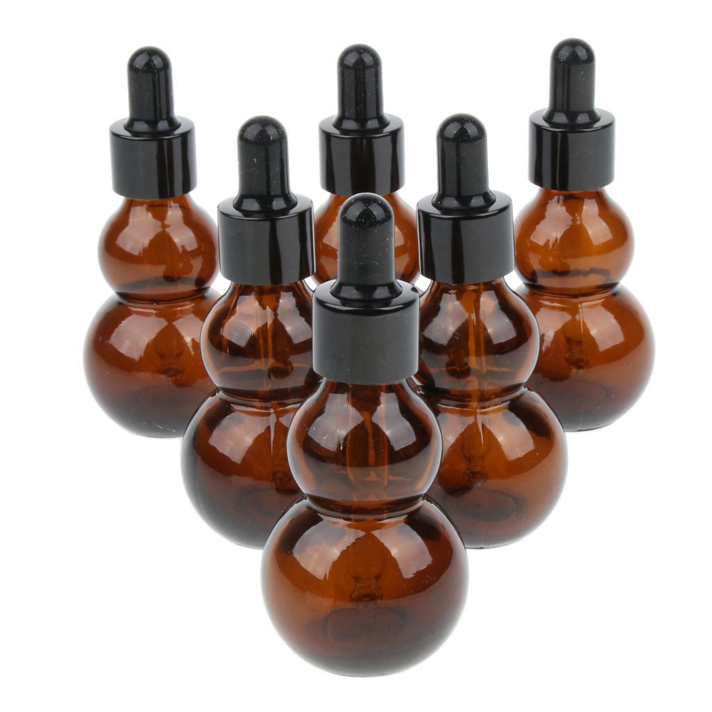 12pcs Travel Refillable Glass Dropper Bottles Essential Oil Makeup Container