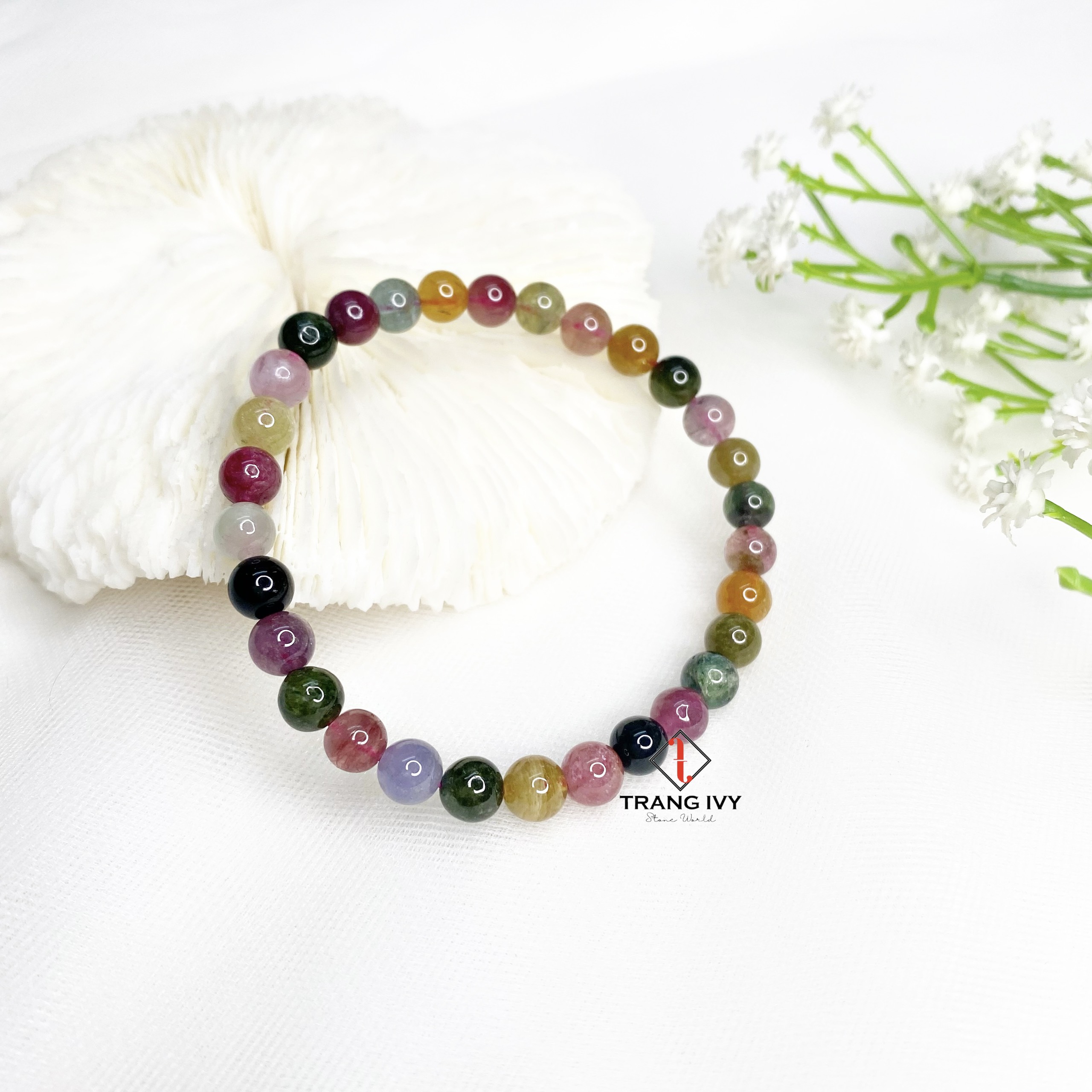 Vòng Tay Tourmaline Đa Sắc