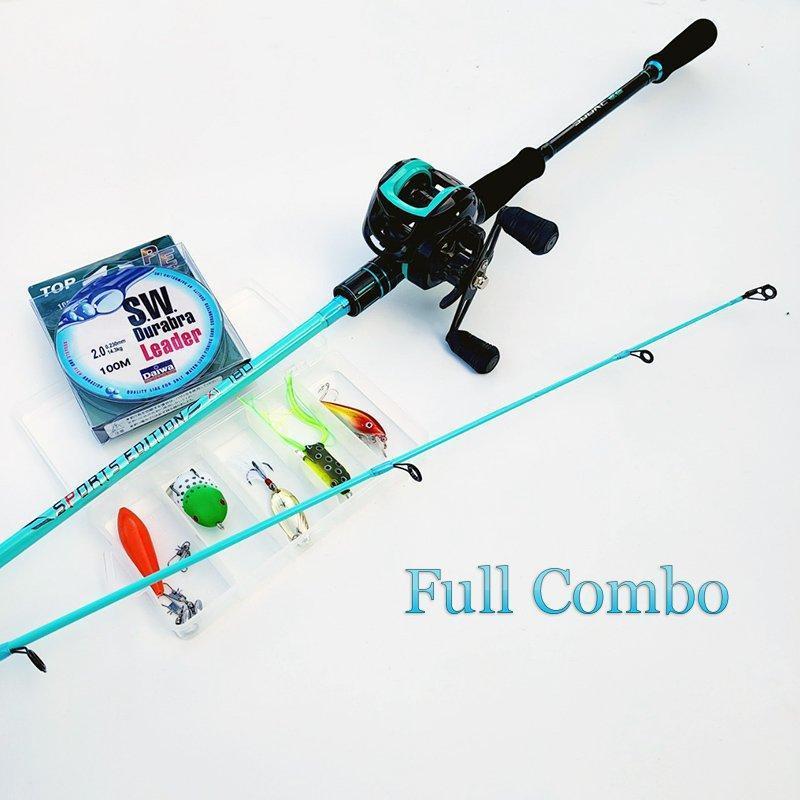 Bộ cần câu lure máy ngang cao cấp Souke ngang BCC08 - Sanami Fishing