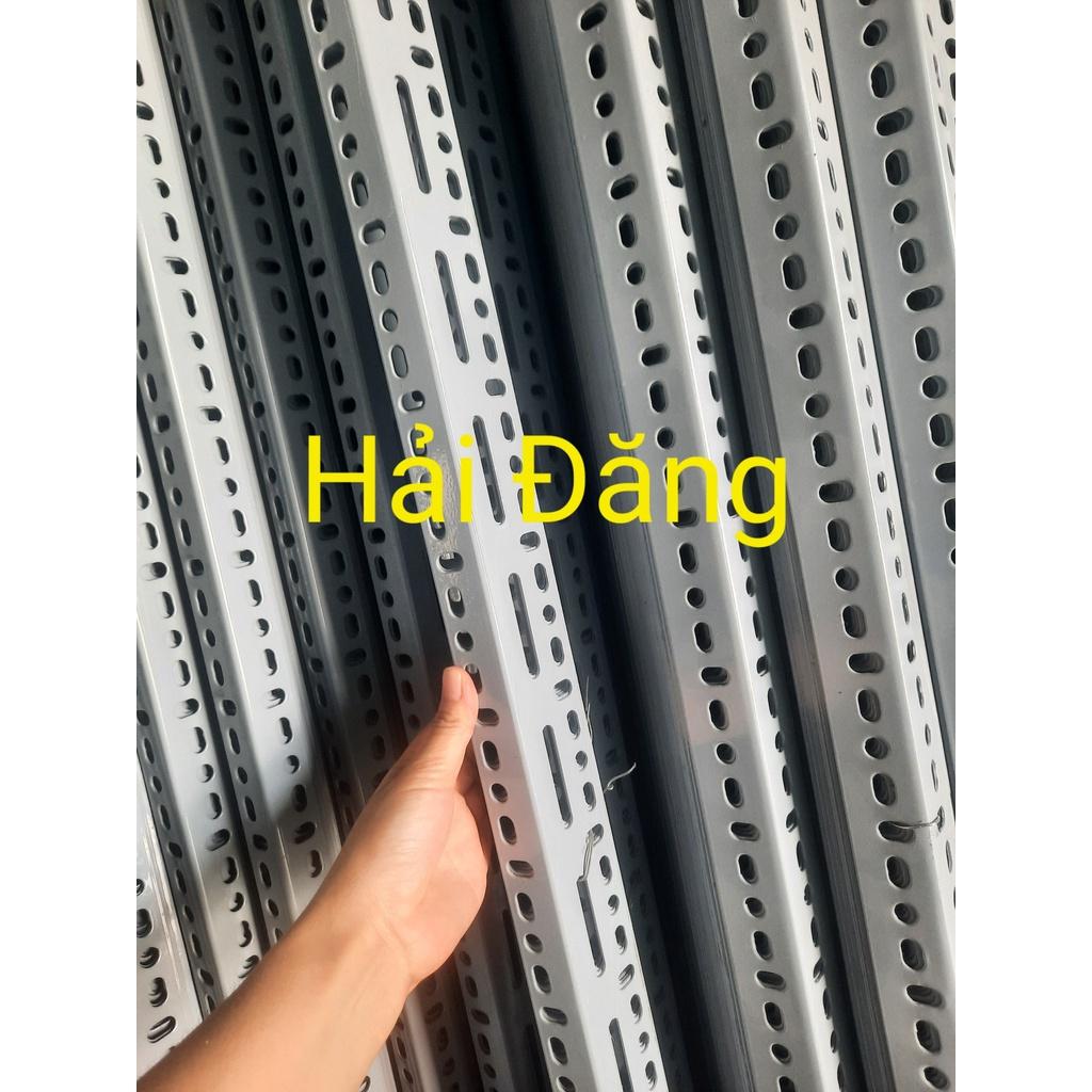 Kệ khung sắt V Lỗ bậc thang 2 Tầng 4 khay nhựa trồng rau