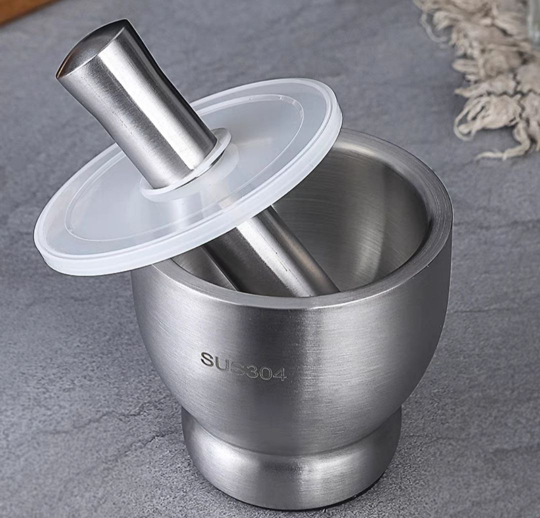 Bộ cối chày inox 304 tặng 1 thìa