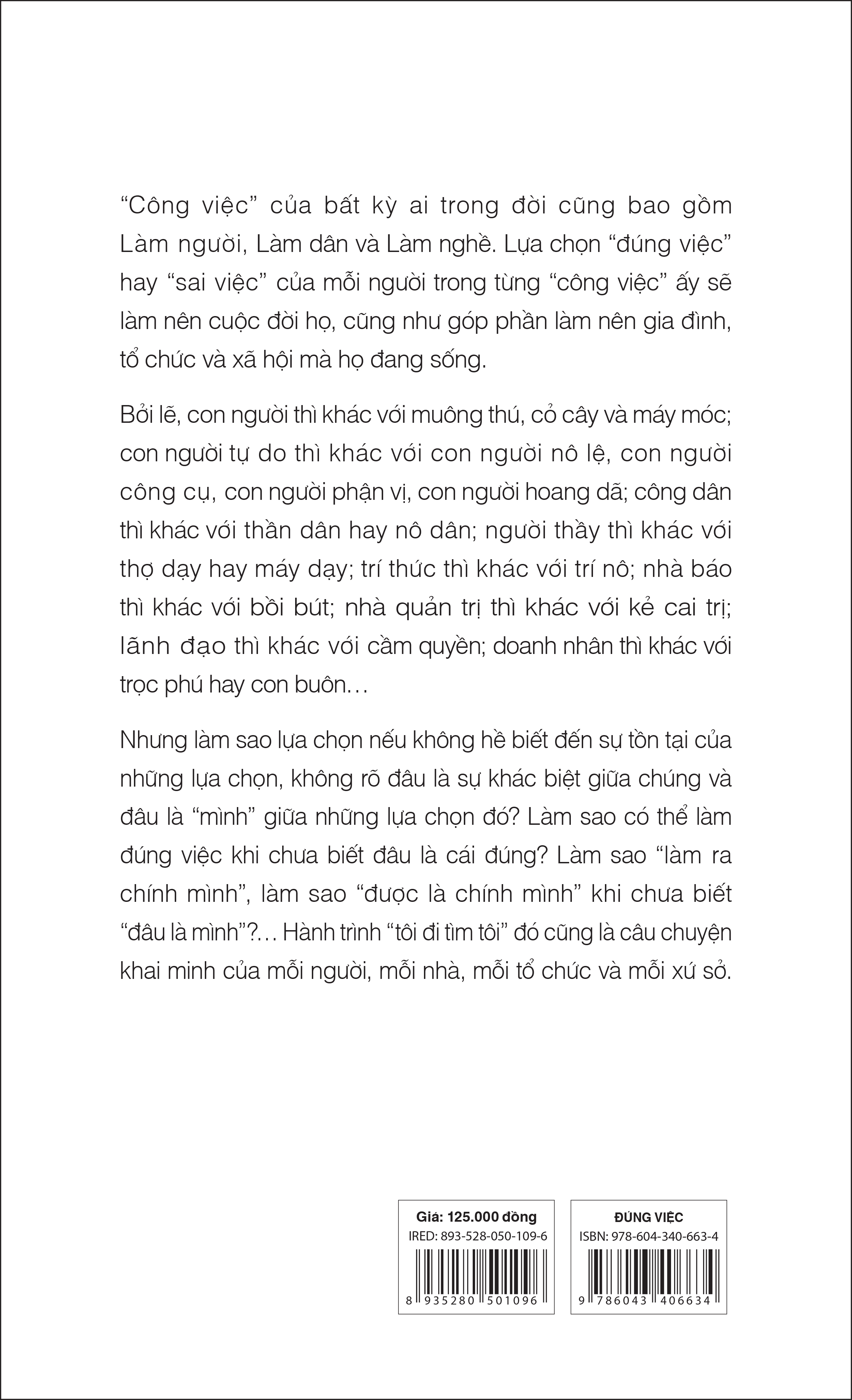 Sách IRED Books - ĐÚNG VIỆC - Một góc nhìn về câu chuyện KHAI MINH - Giản Tư Trung