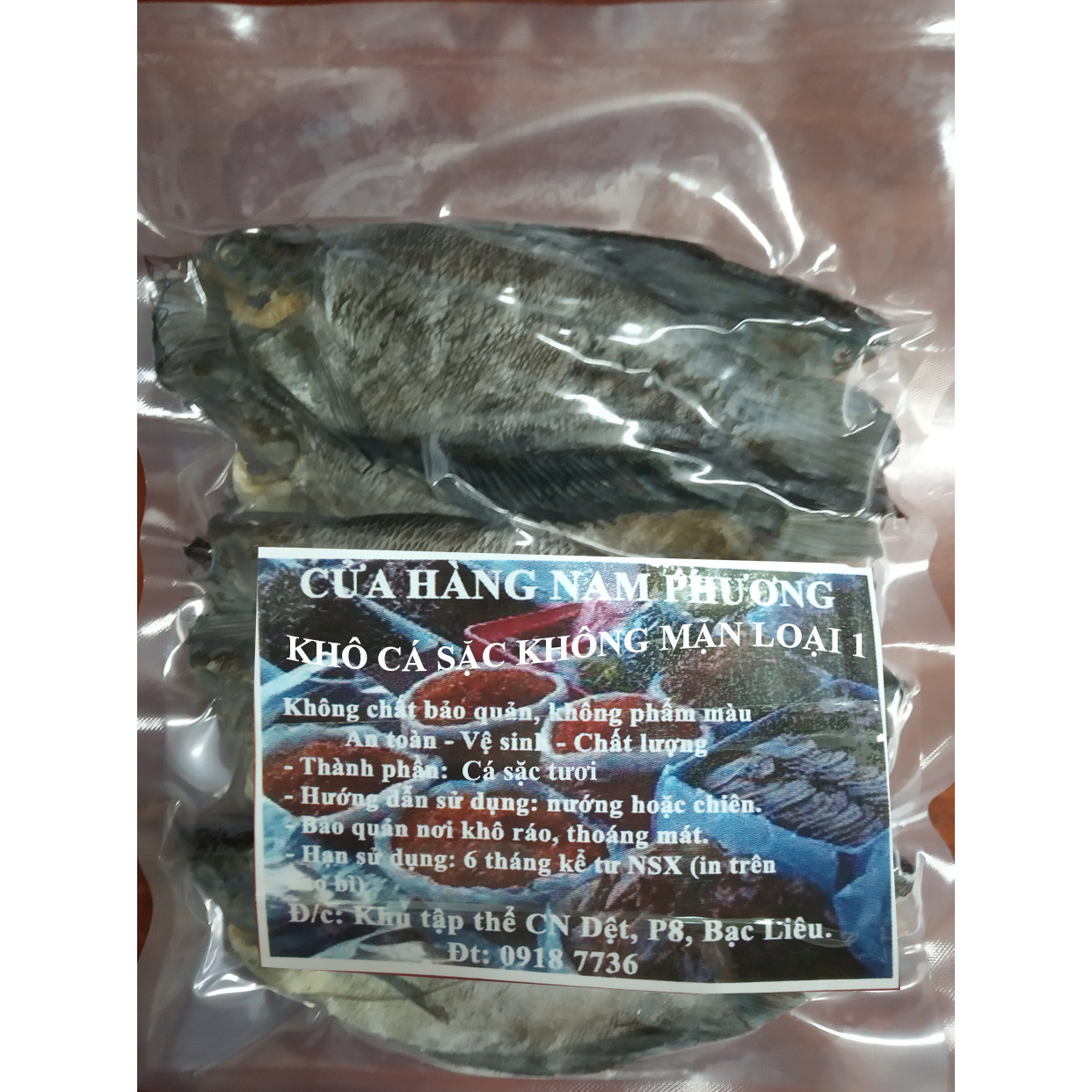 500 gram khô cá sặc không mặn loại 1 - hút chân không