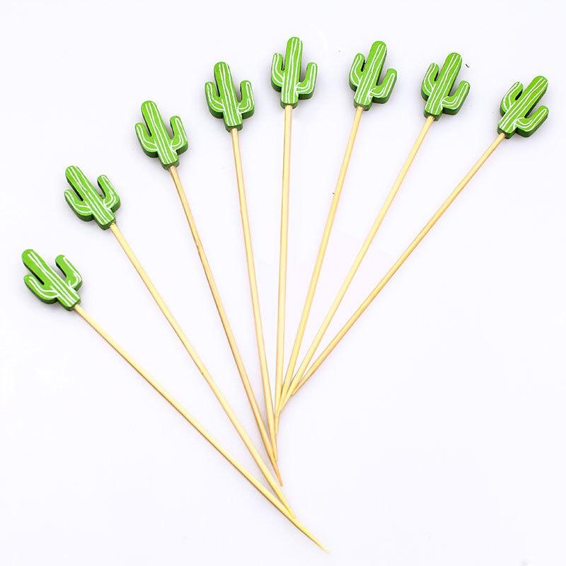 Sét 100 Gim Cocktai Hình Cây Xương Rồng 12cm
