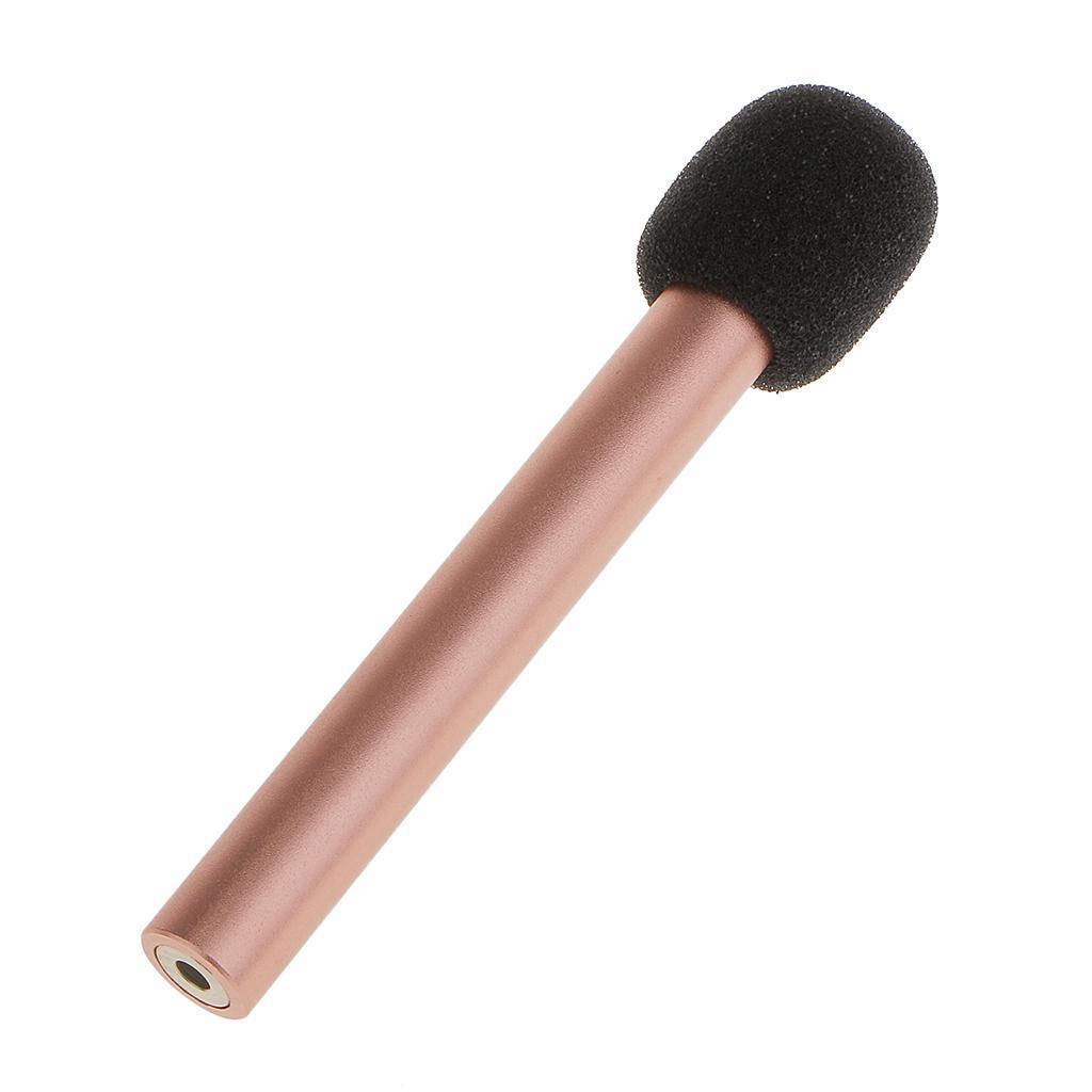 Mini 3.5mm Microphone Mic for Mobile Phone Smartphones Accessories Rose Gold