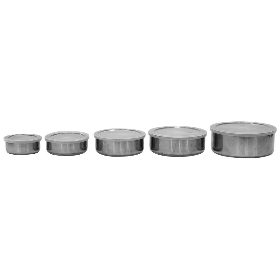 Bộ Thố Inox 5 cái - Hộp Đựng Thực phẩm 10,12,14,16,18M