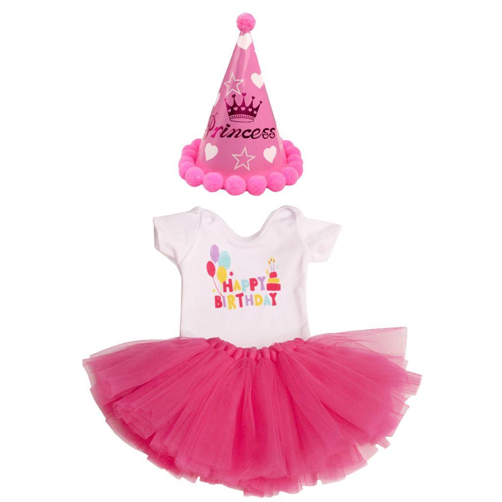 Fashion Birthday Dress & Hat for 18inch Doll Pink
