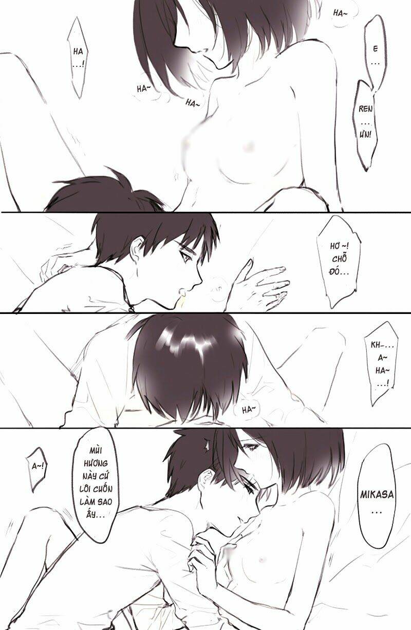 tấn công người khổng lồ - doujinshi eren x mikasa chapter 40 5