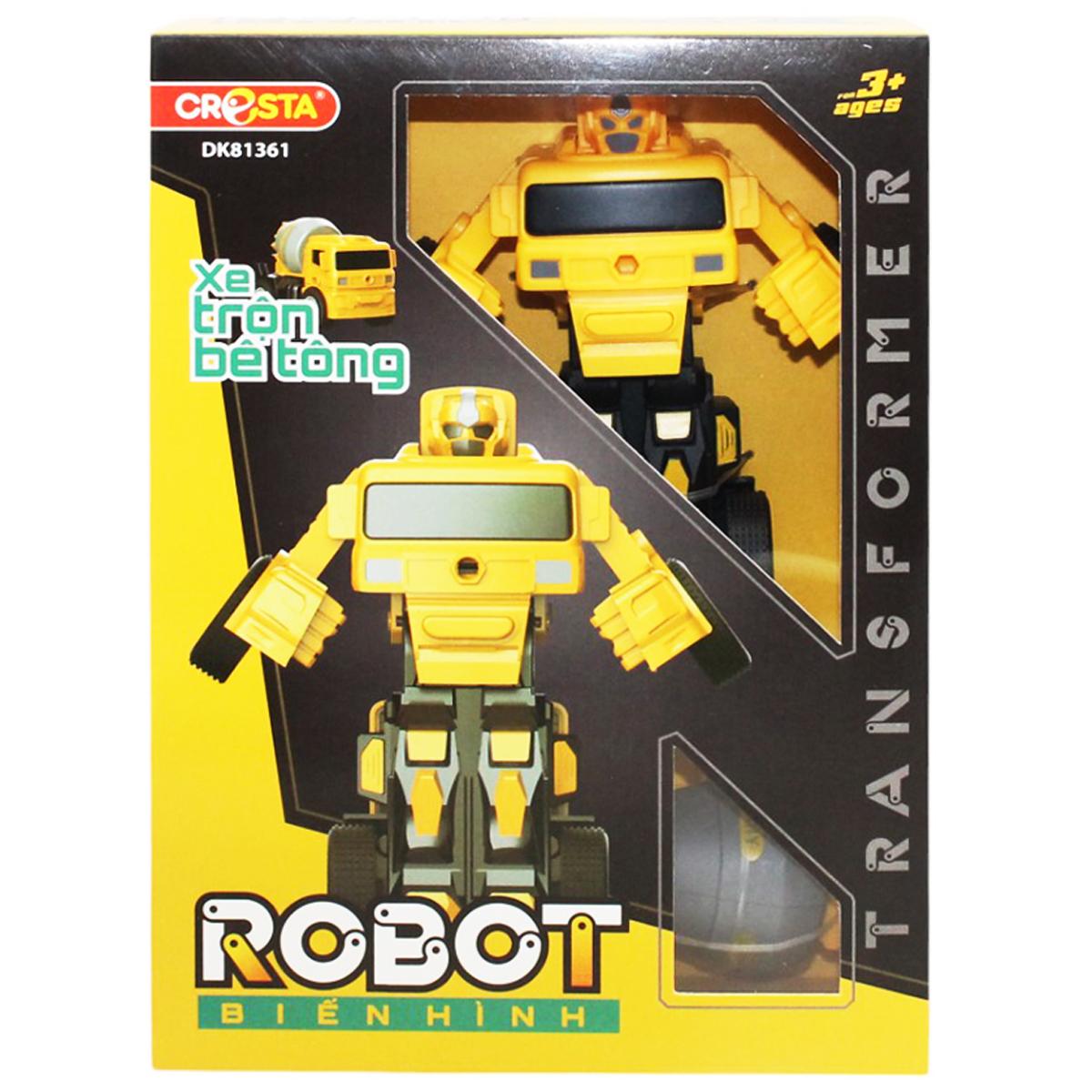 Đồ Chơi Robot Biến Hình - Xe Trộn Bê Tông - Cresta DK81361