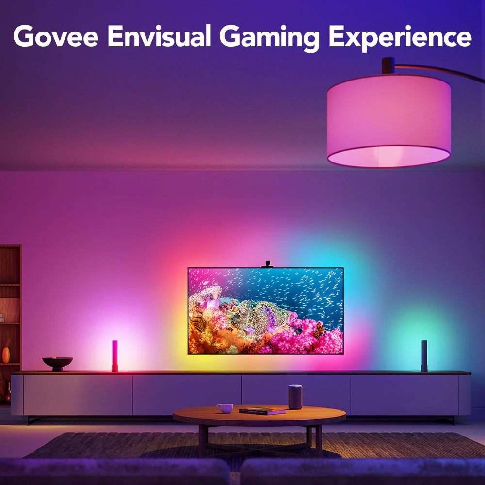 Bộ đèn LED trang trí TV Govee DreamView T1 Pro TV Backlight H605B | Kèm camera cảm biến màu thông minh | ánh sáng RGBIC