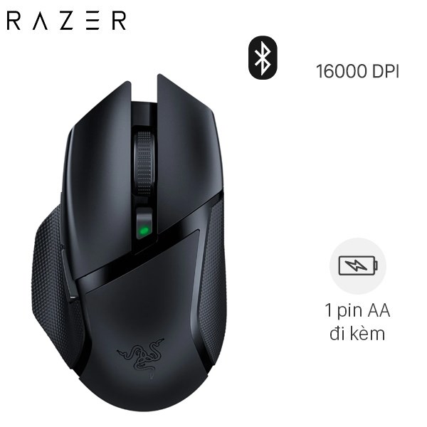 Chuột Razer Basilisk X HyperSpeed-Wireless Ergonomic - Hàng chính hãng