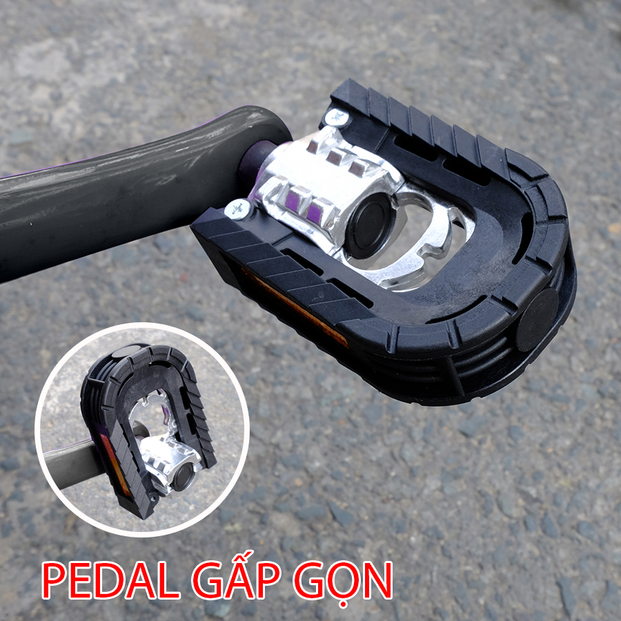 Pedal bàn đạp xe đạp có thể xếp gọn