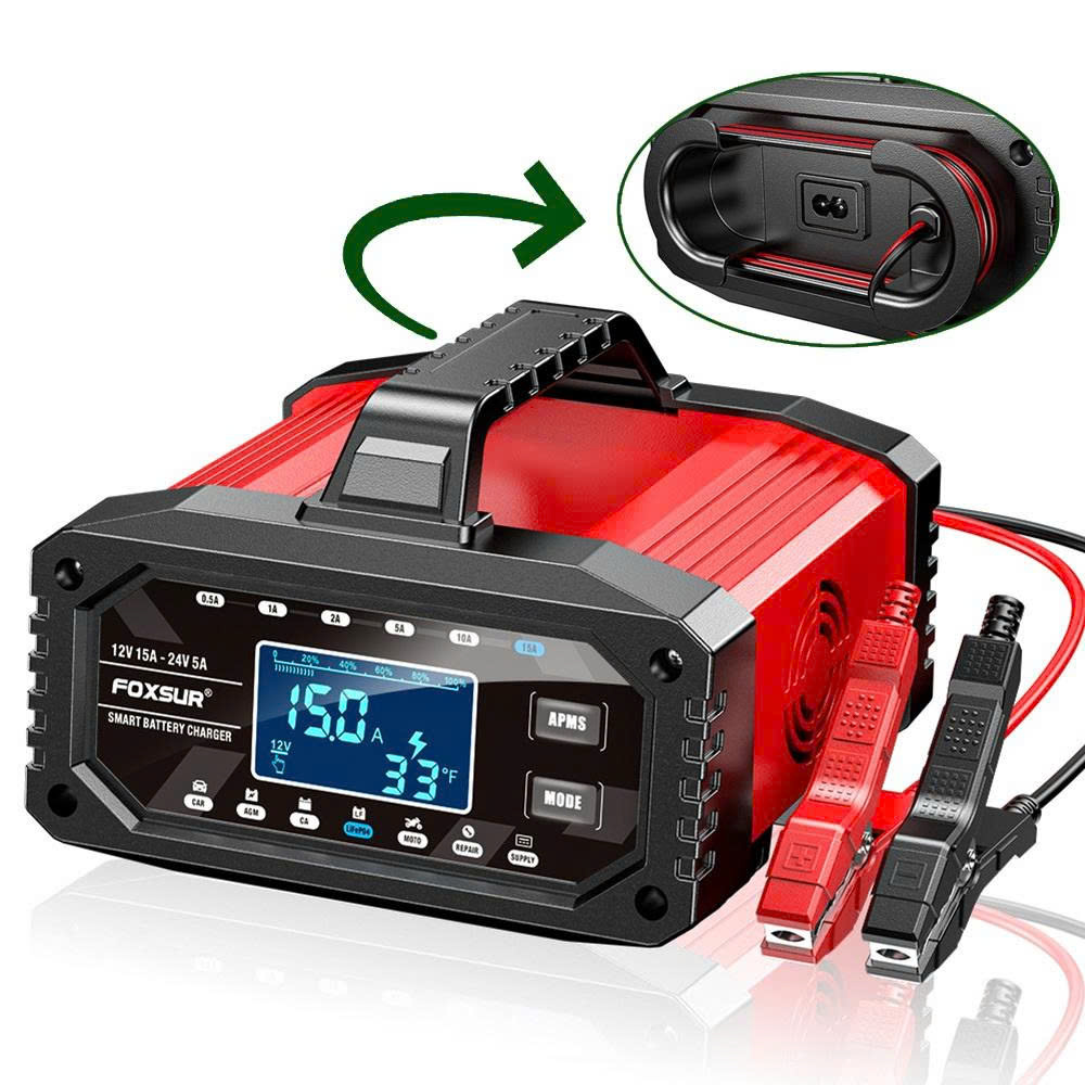 Máy Sạc Ắc Quy Foxsur Thế Hệ Mới 250AH – Sạc Nhanh, Siêu Bền, Khử Sunfat Tự Động