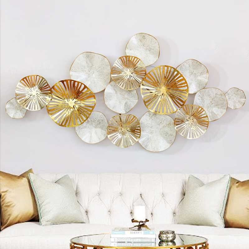 Tranh Décor sen vàng trắng ( Mẫu DC04)