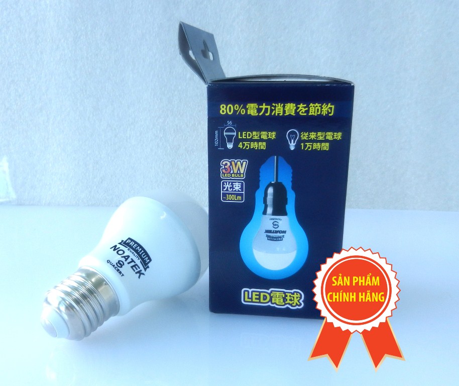 Combo 3 bóng đèn NOATEK LED BULB 3W