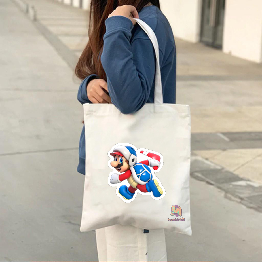 Túi Tote in hình chủ đề Mario