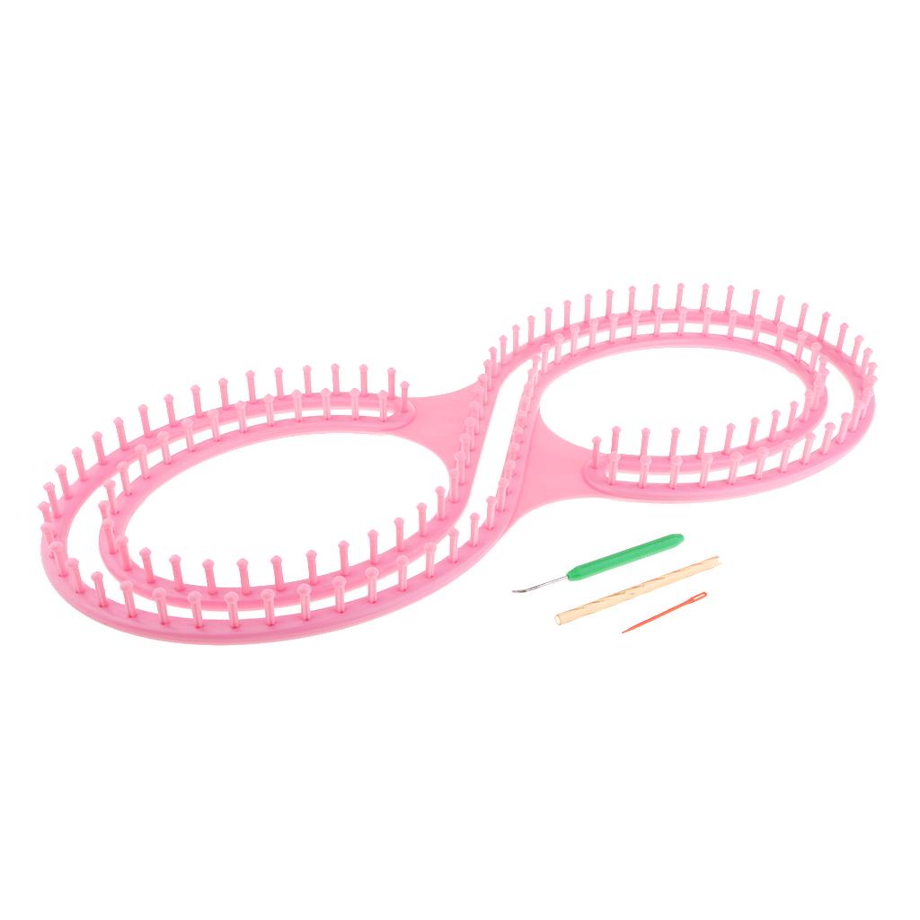 8 Shaped Knitting Loom Set Long Knitting Board Weave Loom Craft Yarn Kit DIY