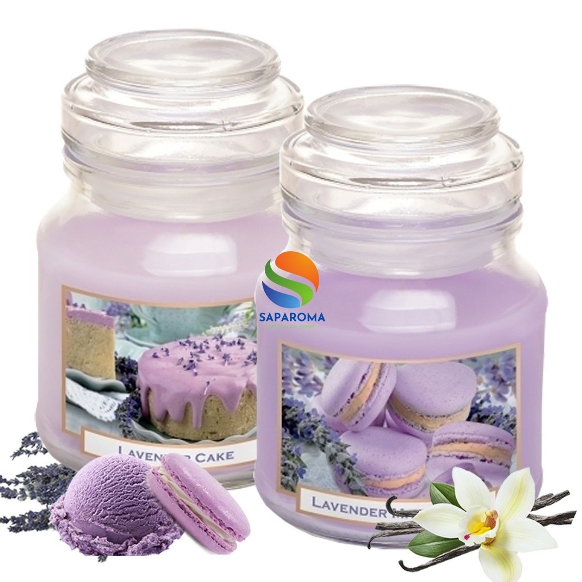 Combo 2 hũ nến thơm tinh dầu Bartek Lavender Cake 130g - hoa oải hương khô, nến trang trí, thơm phòng, thư giãn, hỗ trợ khử mùi