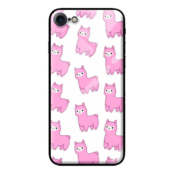 Ốp kính cường lực cho iPhone 8 mẫu cừu 4 - Hàng chính hãng