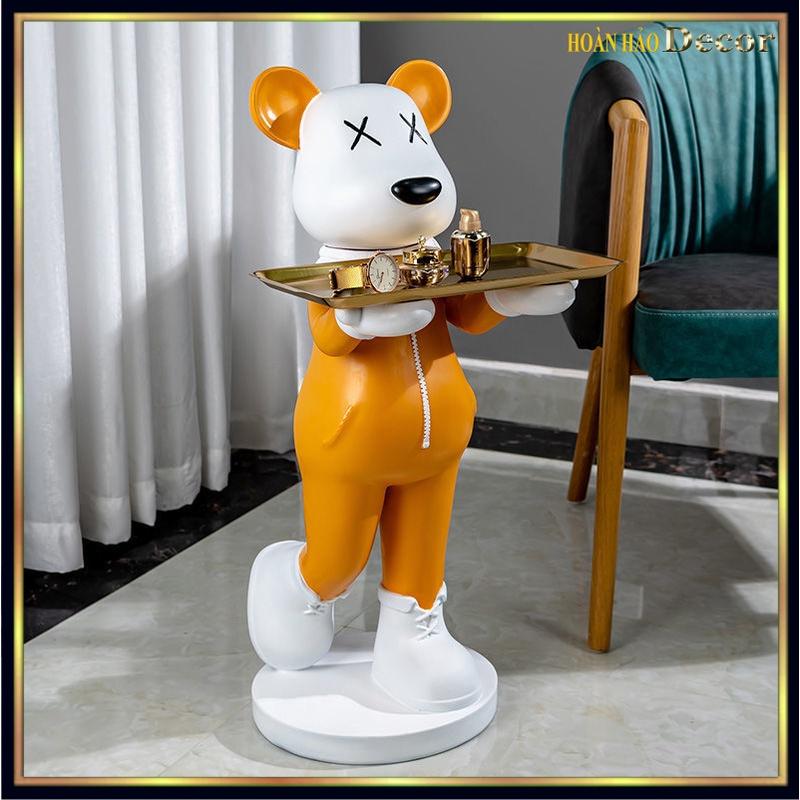 Gấu beabrick tượng gấu đỡ khay bồi bàn cute - Sang trọng  - Hiện đại - Thời thượng ( Còn màu trắng và vàng như ảnh)