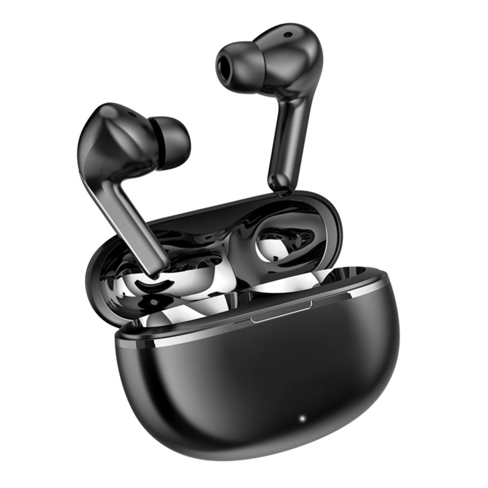 In Ear Earbuds V5.3 Earphones Comfortable Wear Hands Free  Control Sports Earphones Black Headphones for Workout Driving