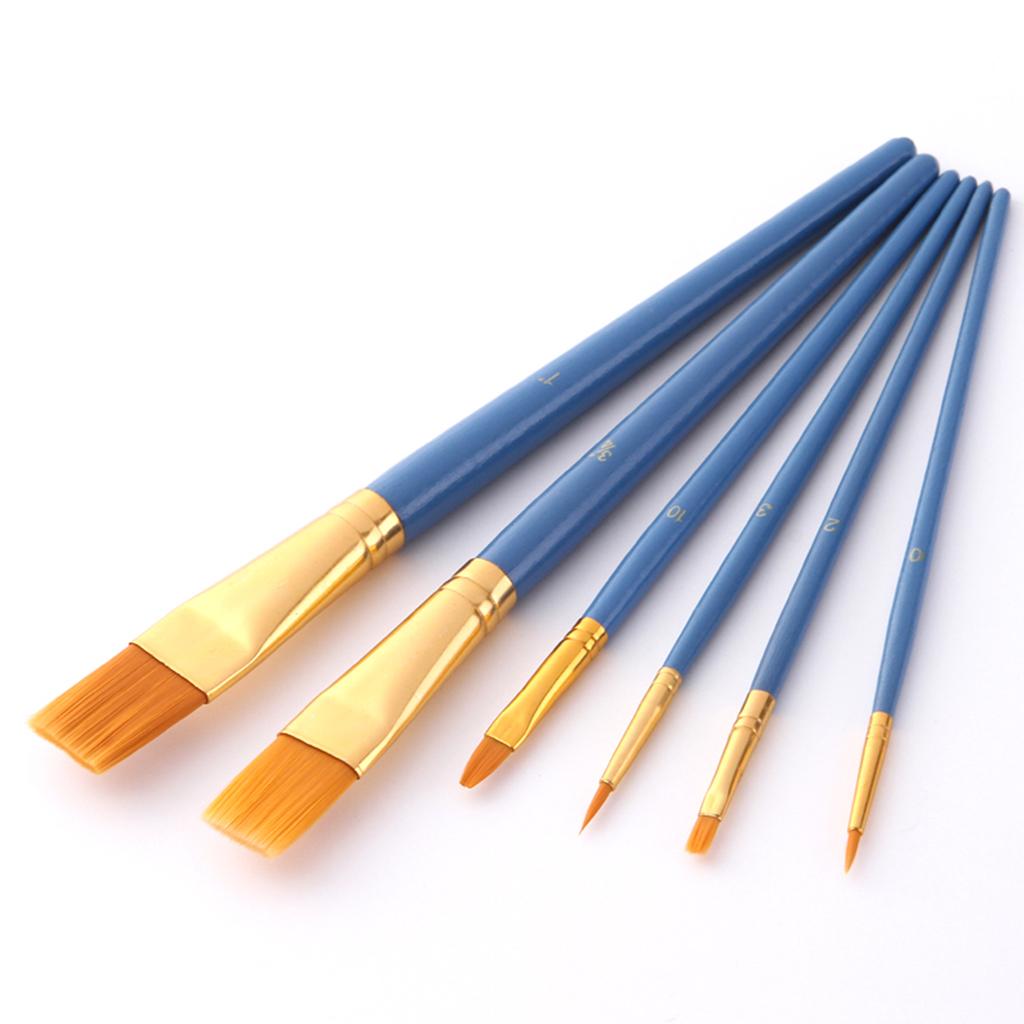 25 Artist Paint Brushes Set Foam Hair Brush Acrylic Oil Watercolour Painting