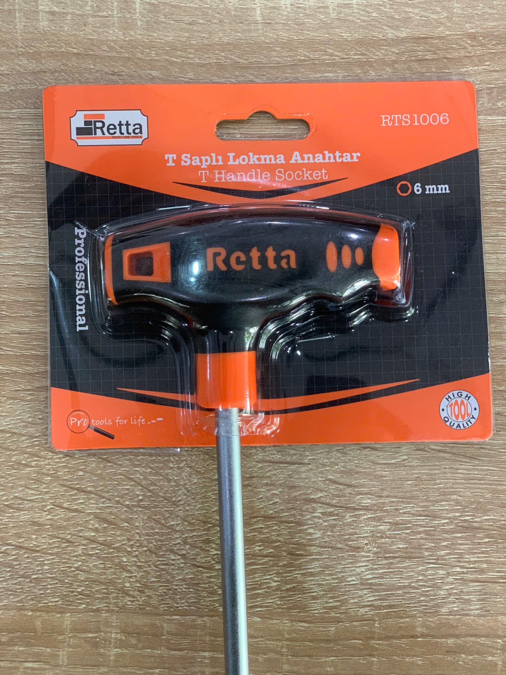 Tay vặn T đầu khẩu 6mm RTS1006 Retta