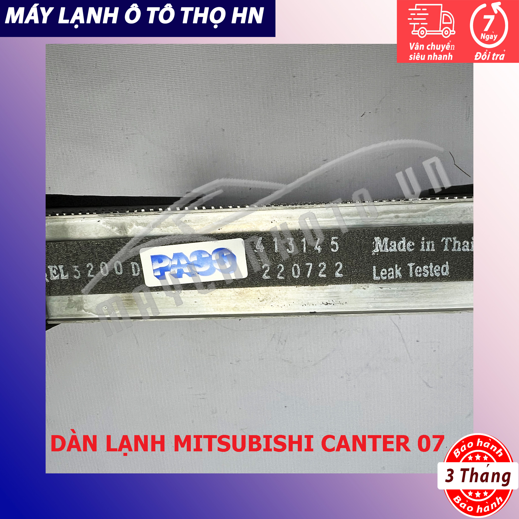 Dàn (giàn) lạnh Mitsubishi Canter 2007 2008 2009 (Nissan Qashqai-Xtrail T31) Hàng xịn Thái Lan 07 08 09