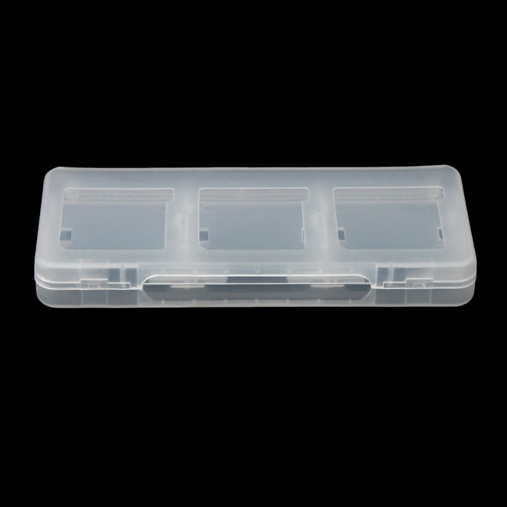6 in 1 Game Card Case Holder Cartridge Box for  3DS Game Cards White