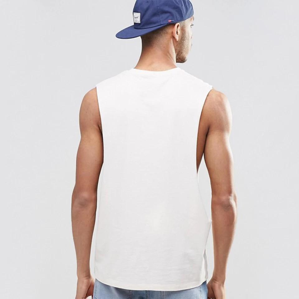 Áo thun Tanktop FREEDOM BASIC màu trắng Ngầu Store aothununisex