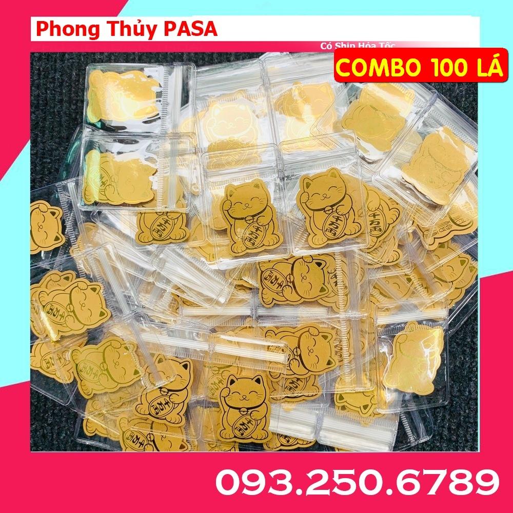 Miếng dán mèo thần tài Hút Tài Lộc Dùng Dán Ốp Điện Thoại, Để Trong Ví - PASA COLLECTION