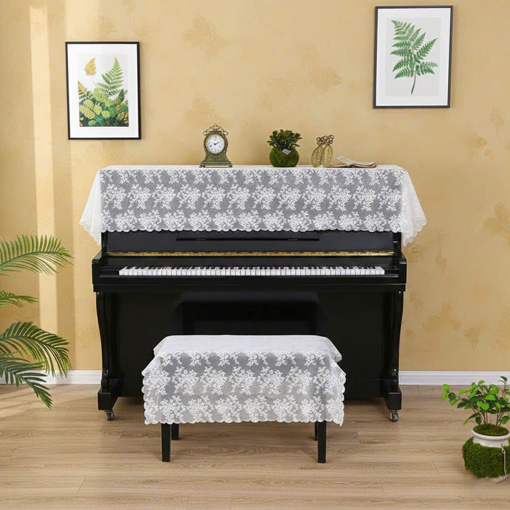 Khăn phủ đàn piano cơ đàn piano điện tử 88 phím cổ điển sang trọng trang trí noel giáng sinh Tết năm mới sinh nhật - Hàng chính hãng
