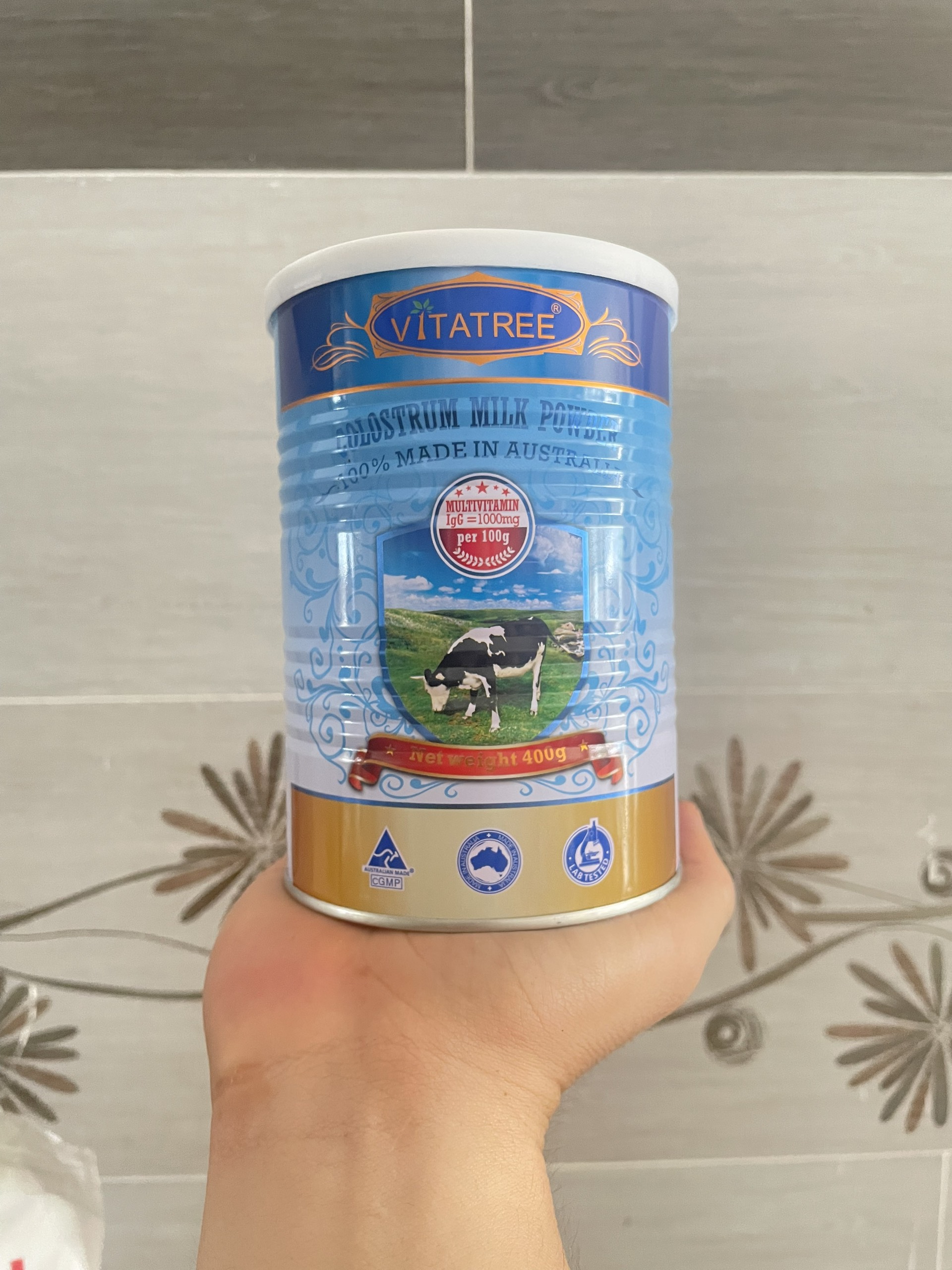 Sữa non Úc VITATREE Colostrum phát triển não bộ cho nhiều lứa tuổi Hộp 400gram