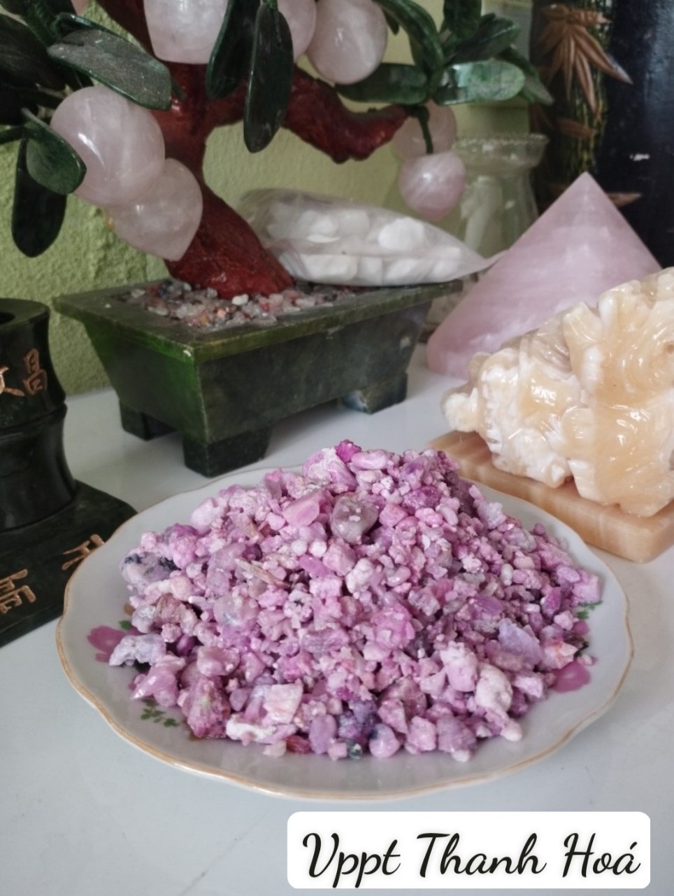 Vụn Đá Ruby Thô, Đá Thiên Nhiên Thanh Tẩy Dùng Trong Tarot, thiền định, Reiki, Phong thủy