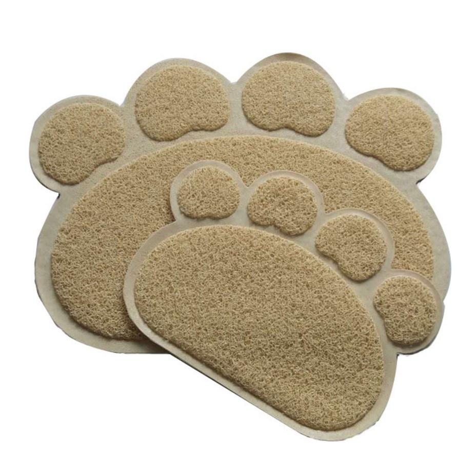 Thảm lót vệ sinh chống rơi cát cho chó mèo hình bàn chân sz 30x40cm ( màu ngẫu nhiên)