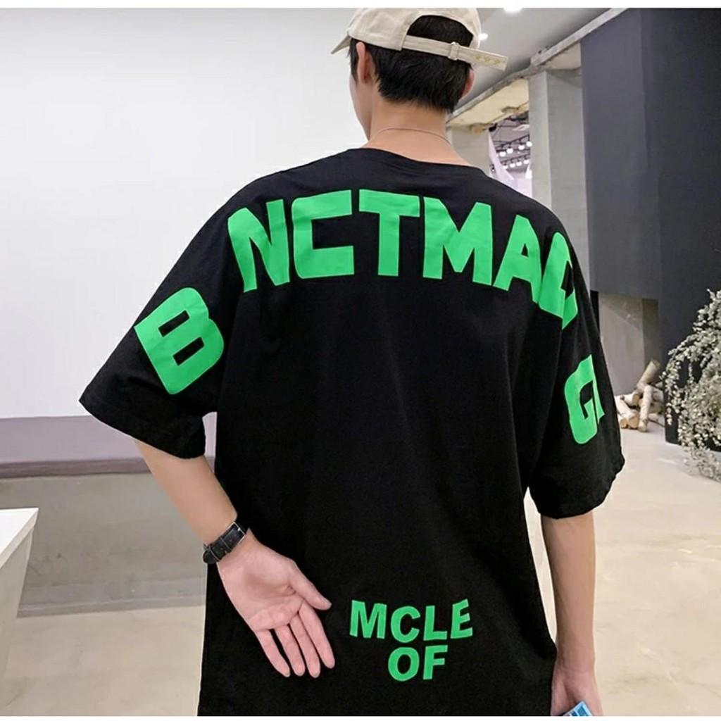 Áo thun unisex form rộng tay lửng nam nữ hàn quốc Lá MCLE 2021 aothununisex