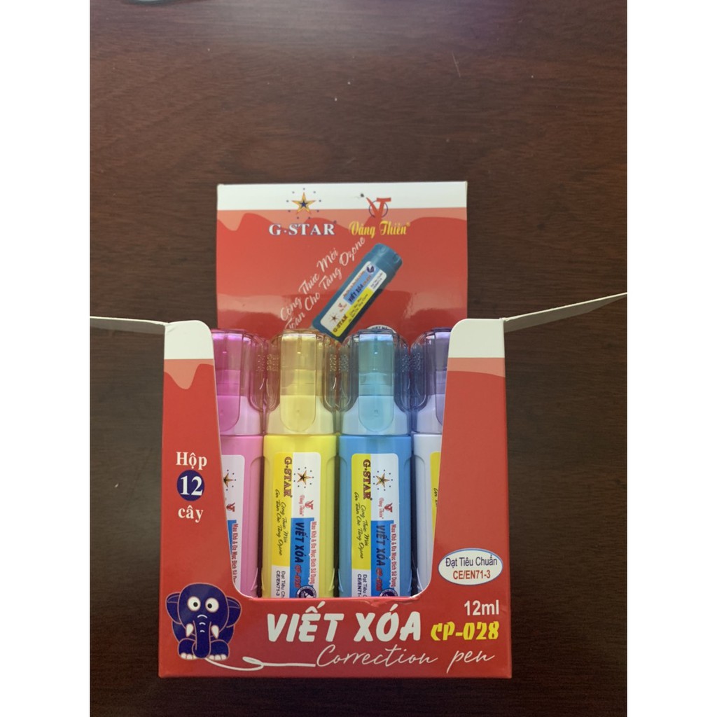 Hộp 12 Cây Bút Xóa Nước G-Star CP-028 Thể Tích 12ml